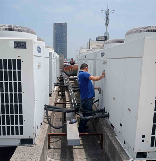 得荣中央空调制热和不制冷系统维修方法